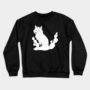 Fox and Cactus Crewneck Sweatshirt